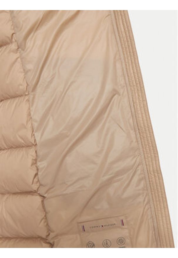 TOMMY HILFIGER - Tommy Hilfiger Kurtka puchowa WW0WW43122 Beżowy Regular Fit. Kolor: beżowy. Materiał: syntetyk