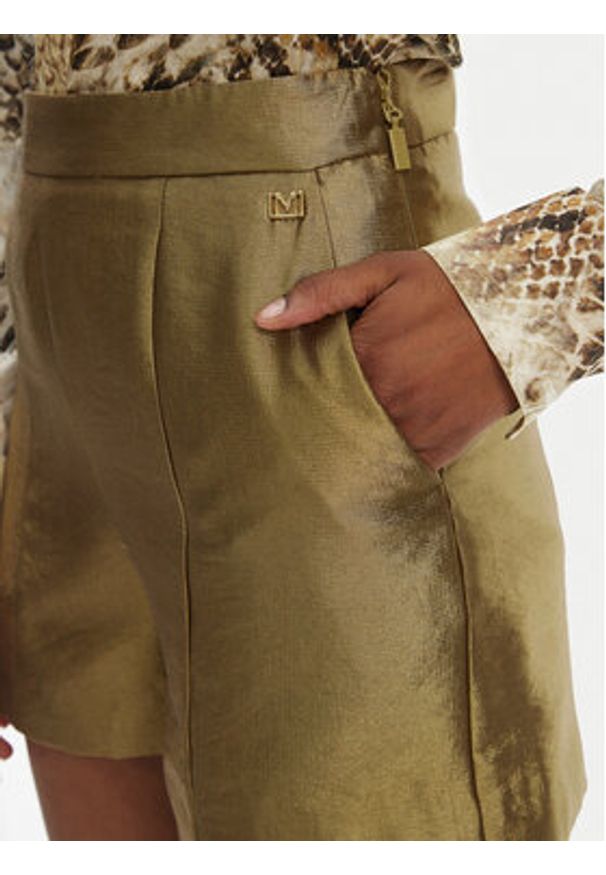 Marciano Guess Szorty materiałowe 5GGD24 7312A Złoty Regular Fit. Kolor: złoty. Materiał: wiskoza