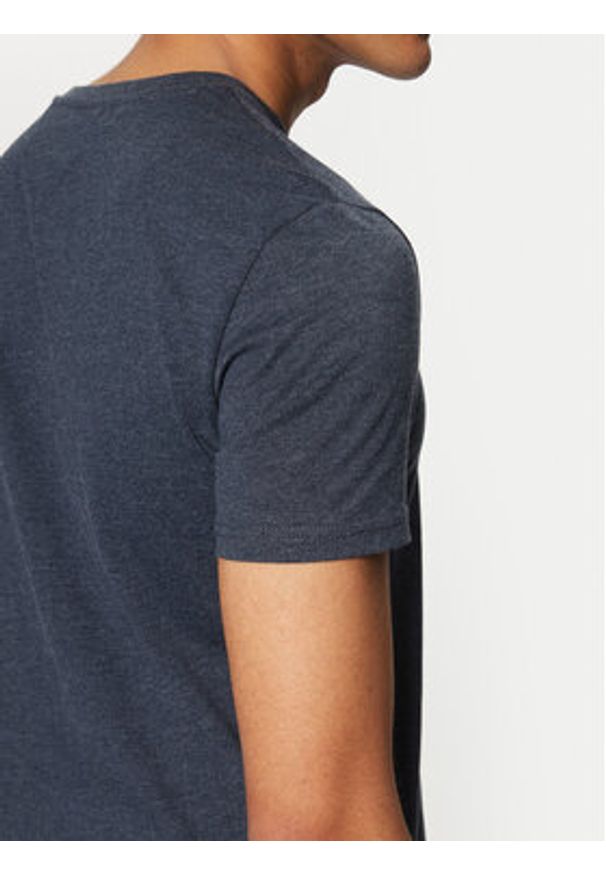 Tommy Jeans T-Shirt Jaspe DM0DM20363 Granatowy Slim Fit. Kolor: niebieski. Materiał: bawełna