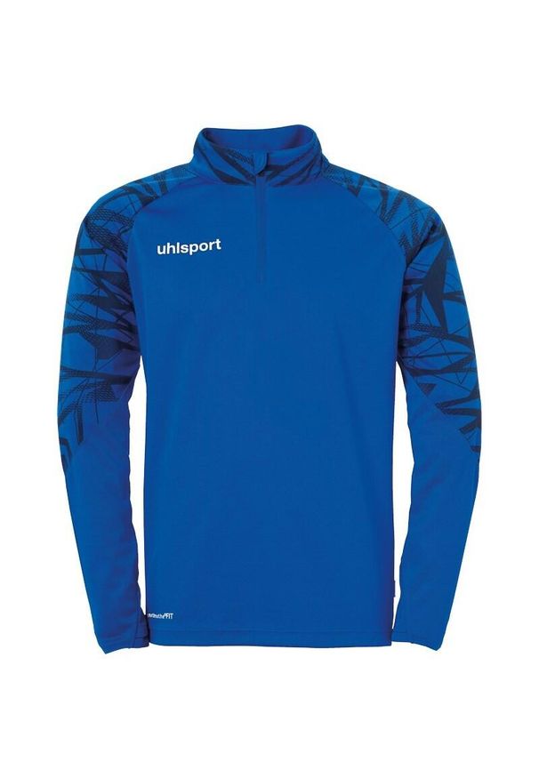 UHLSPORT - Długi rękaw z zamkiem 1/4 Koszulka Uhlsport Goal 25. Kolor: niebieski. Materiał: materiał. Długość rękawa: długi rękaw. Długość: długie