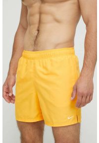 Nike szorty kąpielowe kolor żółty. Kolor: pomarańczowy. Materiał: poliester #3