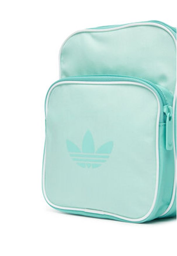 Adidas - adidas Saszetka adicolor Classic Small JD5545 Turkusowy. Kolor: turkusowy. Materiał: materiał