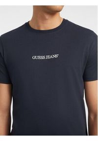 Guess Jeans T-Shirt 165543 Niebieski Classic Fit. Kolor: niebieski. Materiał: bawełna