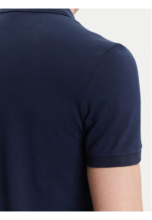 Lacoste Polo PH4012 Granatowy Slim Fit. Typ kołnierza: polo. Kolor: niebieski. Materiał: bawełna