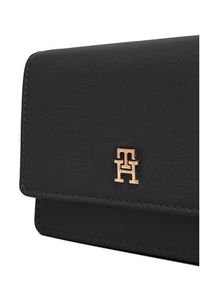 TOMMY HILFIGER - Tommy Hilfiger Torebka Th Icon Card Holder W/Chain AW0AW18248 Czarny. Kolor: czarny. Materiał: skórzane #5
