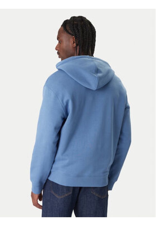 Guess Jeans Bluza 180299 Błękitny Classic Fit. Kolor: niebieski. Materiał: bawełna