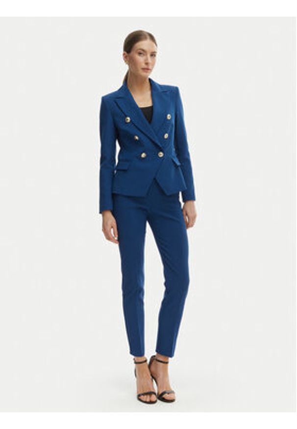 Rinascimento Spodnie materiałowe CFC0128638003 Niebieski Slim Fit. Kolor: niebieski. Materiał: syntetyk