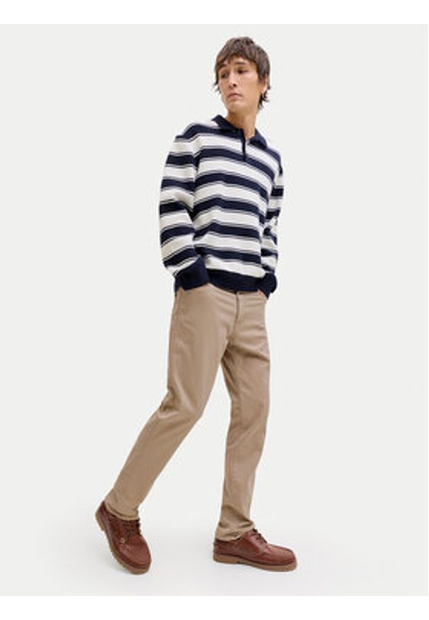 Jack & Jones Spodnie materiałowe Clark Finn 12293328 Beżowy Regular Fit. Kolor: beżowy. Materiał: bawełna