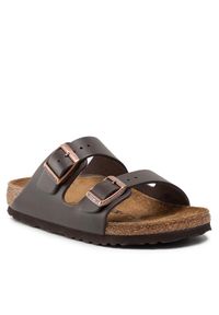 Klapki Birkenstock. Kolor: brązowy