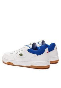 Lacoste Sneakersy Lineset Contrasted Collar 747SMA0060 Biały. Kolor: biały. Materiał: skóra