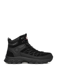 Hunter Trekkingi CEO-H8-352 Czarny. Kolor: czarny. Materiał: skóra, zamsz. Sport: turystyka piesza