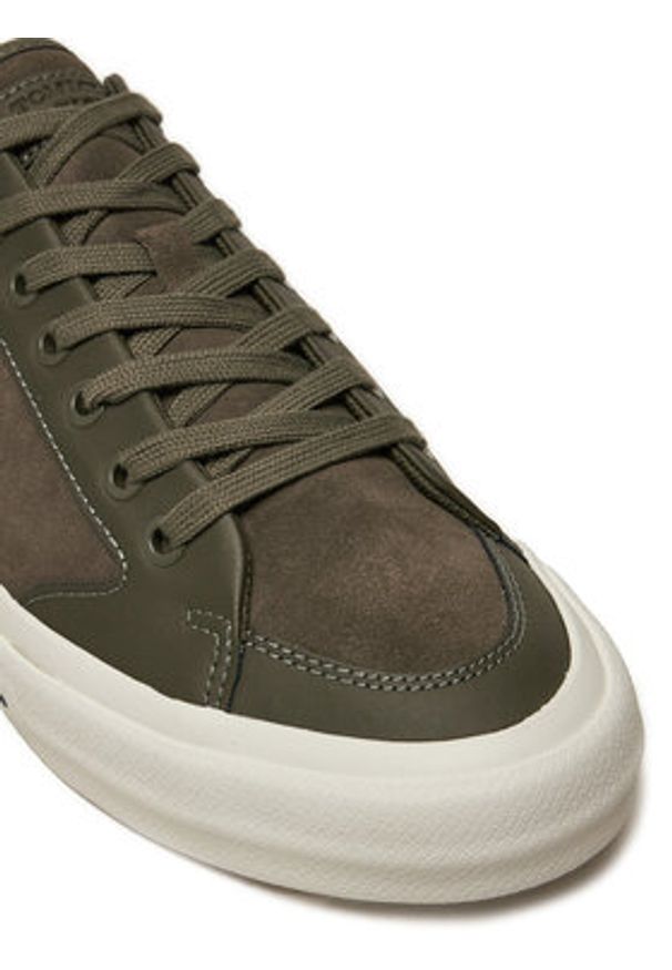 TOMMY HILFIGER - Tommy Hilfiger Sneakersy Vulc Street Low FM0FM05458 Zielony. Kolor: zielony. Materiał: skóra
