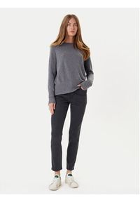 Marella Spodnie materiałowe Ovada 2523136035 Szary Regular Fit. Kolor: szary. Materiał: bawełna