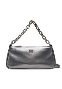 Pinko - PINKO Torebka Half Moon Baguette Mini AI 25-26 PLTT 105069 A2O9 Srebrny. Kolor: srebrny. Materiał: skórzane #5