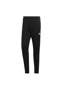 Spodnie treningowe Adidas Entrada 22. Kolor: czarny. Materiał: materiał. Sport: piłka nożna