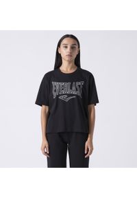 EVERLAST - Ikoniczna Koszulka Z Logiem Czarny Bawelna. Kolor: czarny. Długość: krótkie #1