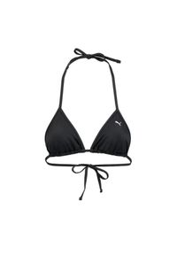 Damska góra od bikini Puma w kształcie trójkąta w kolorze czarnym. Kolor: czarny. Materiał: poliester