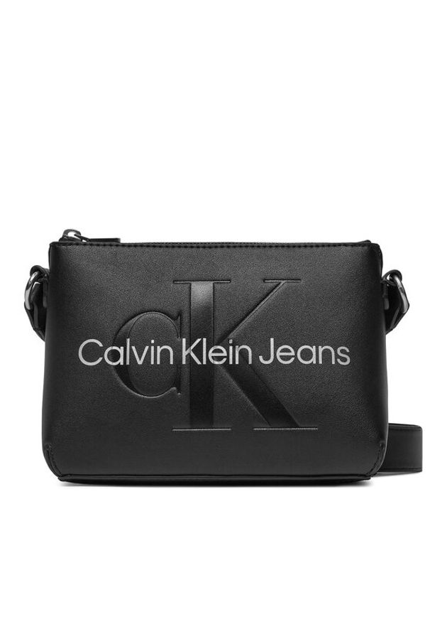 Calvin Klein Jeans Torebka Sculpted Camera Pouch21 Mono K60K610681 Czarny. Kolor: czarny. Materiał: skórzane