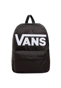 Plecak Vans Old Skool Drop V VN000H4ZBLK1 - czarny. Kolor: czarny. Materiał: materiał, poliester. Wzór: aplikacja. Styl: casual #1