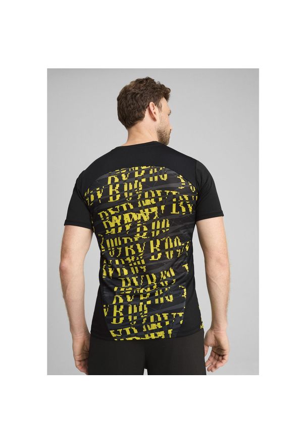 Puma - Męska koszulka przedmeczowa Borussia Dortmund 24/25 PUMA Black Faster Yellow. Kolor: żółty, wielokolorowy, czarny