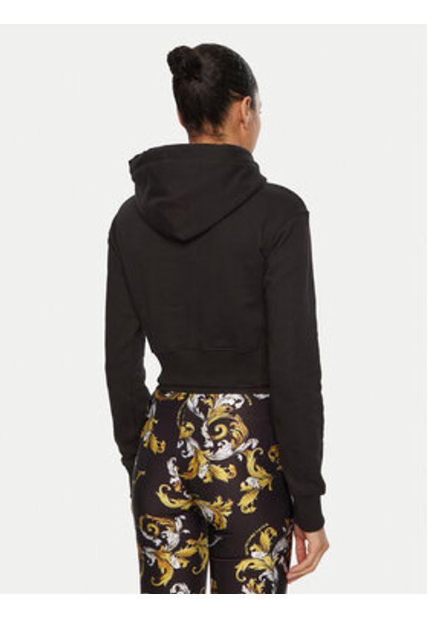 Versace Jeans Couture Bluza 78HAIC01 Czarny Regular Fit. Typ kołnierza: kołnierzyk włoski. Kolor: czarny. Materiał: bawełna