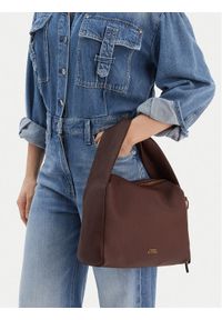 TOMMY HILFIGER - Tommy Hilfiger Torebka City Leather Shoulder Bag AW0AW18152 Brązowy. Kolor: brązowy. Materiał: skórzane #1