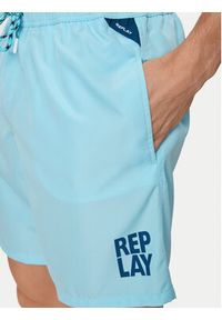 Replay Szorty kąpielowe LM1141.000.82972 Błękitny Regular Fit. Kolor: niebieski. Materiał: syntetyk #5