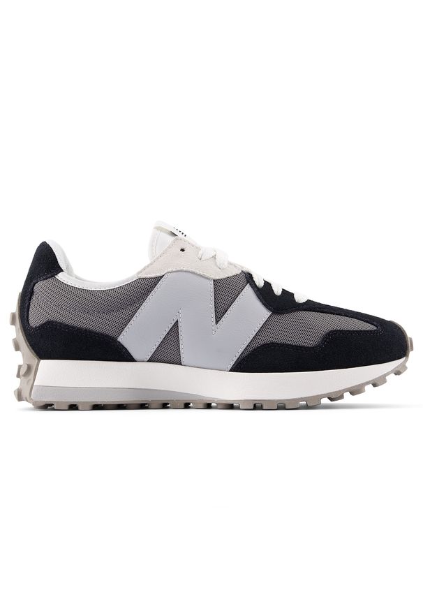 Buty unisex New Balance U327LNB – szare. Okazja: na co dzień. Kolor: szary. Materiał: guma, zamsz, materiał. Szerokość cholewki: normalna