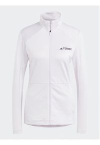 Adidas - adidas Polar Terrex Multi Full-Zip Fleece Jacket HN5461 Fioletowy Slim Fit. Kolor: fioletowy. Materiał: polar, syntetyk #5