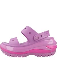 Klapki Crocs Model Classic Mega Crush Sandal Kolor Fioletowy. Kolor: fioletowy. Materiał: materiał, syntetyk