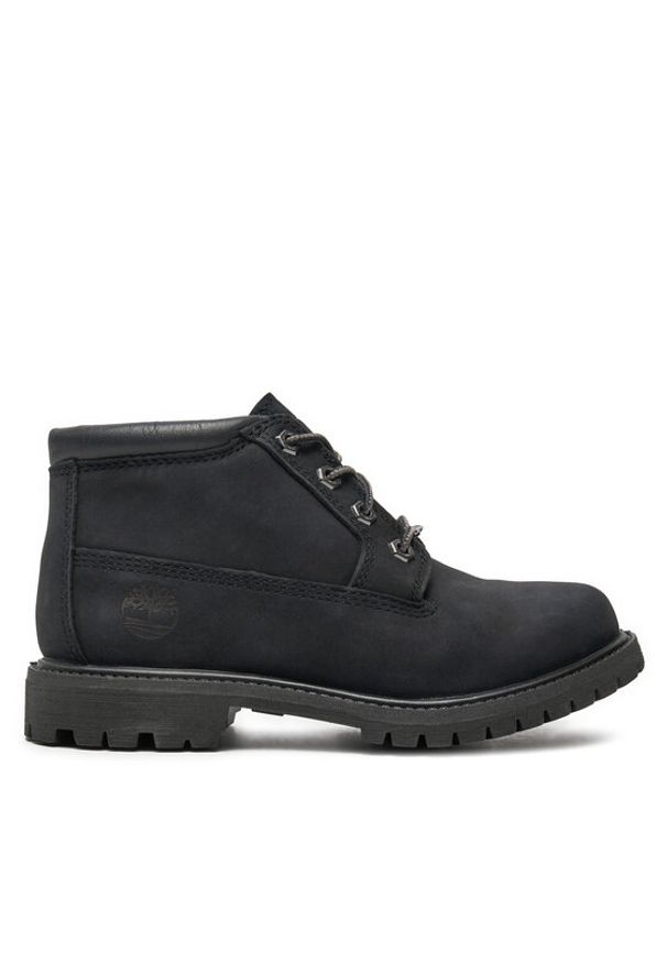 Timberland Trapery Af Nellie Chukka 23398 Czarny. Kolor: czarny. Materiał: nubuk, skóra