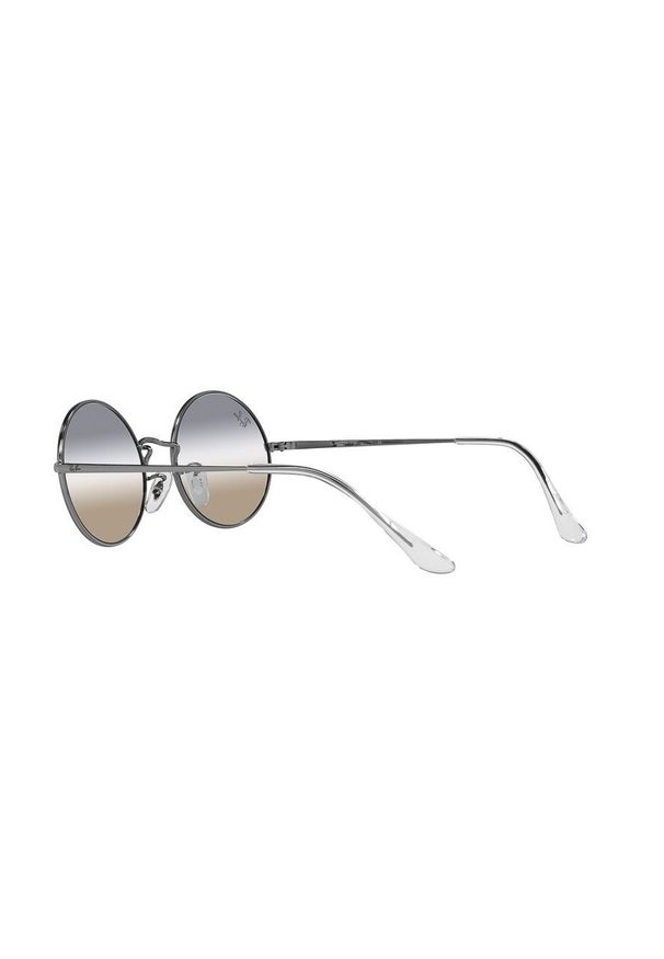 Ray-Ban Okulary przeciwsłoneczne kolor szary. Kształt: okrągłe. Kolor: szary
