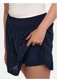 only - ONLY Spódnica mini Katti 15376205 Granatowy Regular Fit. Kolor: niebieski. Materiał: bawełna #7