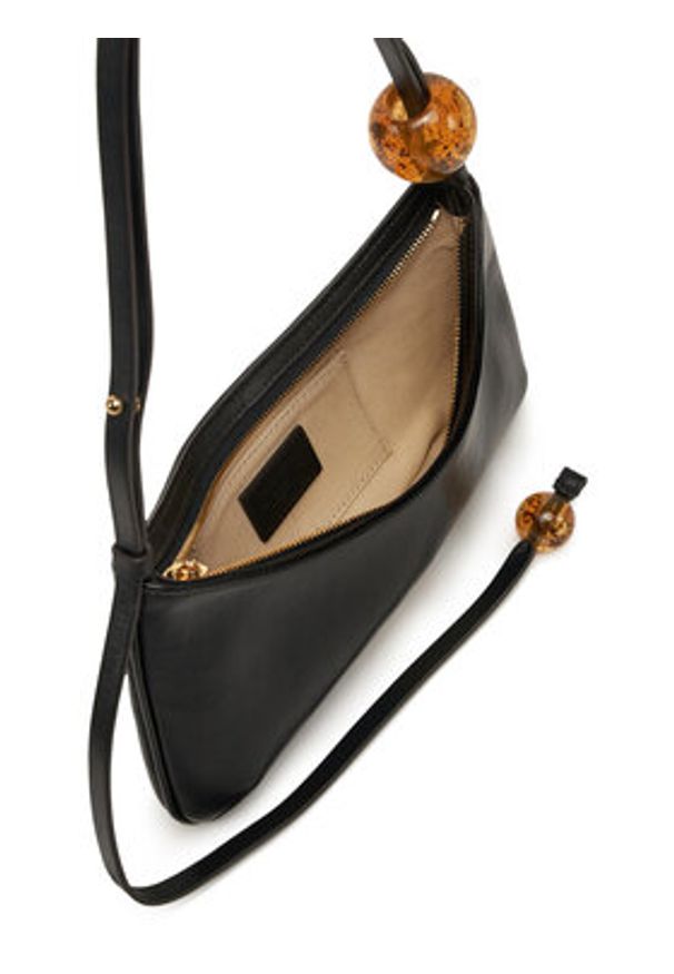 JACQUEMUS Torebka Le Bisou Perle 231BA057-3000 Czarny. Kolor: czarny. Materiał: skórzane
