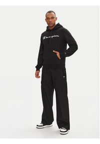 Champion Bluza 220726 Czarny Slim Fit. Kolor: czarny. Materiał: bawełna