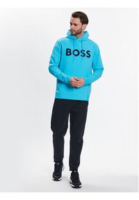 BOSS - Boss Bluza 50482887 Niebieski Relaxed Fit. Kolor: niebieski. Materiał: bawełna