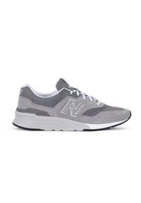 Buty do chodzenia męskie New Balance 997. Zapięcie: sznurówki. Kolor: szary. Materiał: tkanina, materiał, skóra, syntetyk. Szerokość cholewki: normalna. Sport: turystyka piesza
