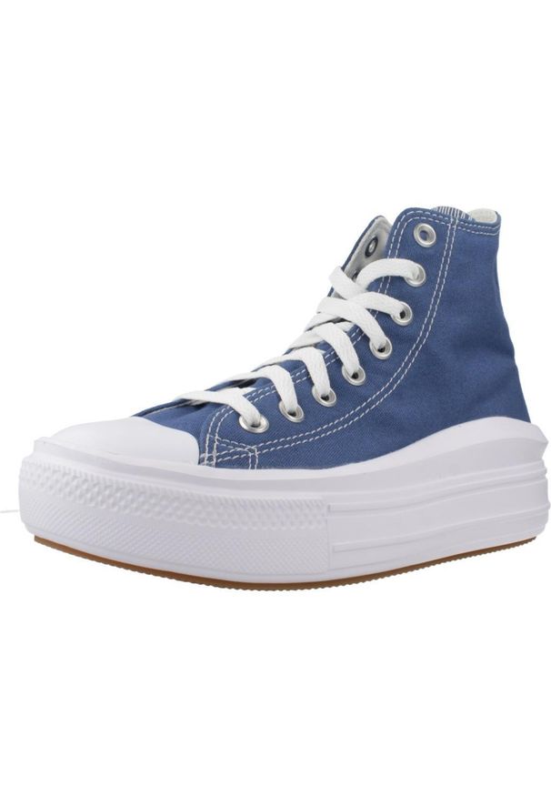 Tenisówki Converse Model Chuck Taylor All Star Move Hi Kolor Niebieski. Kolor: niebieski. Materiał: tkanina