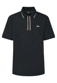 BOSS Polo Philix 50544450 Czarny Slim Fit. Typ kołnierza: polo. Kolor: czarny. Materiał: bawełna