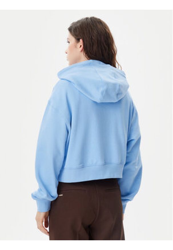 Tommy Jeans Bluza Script DW0DW20306 Niebieski Relaxed Fit. Kolor: niebieski. Materiał: bawełna