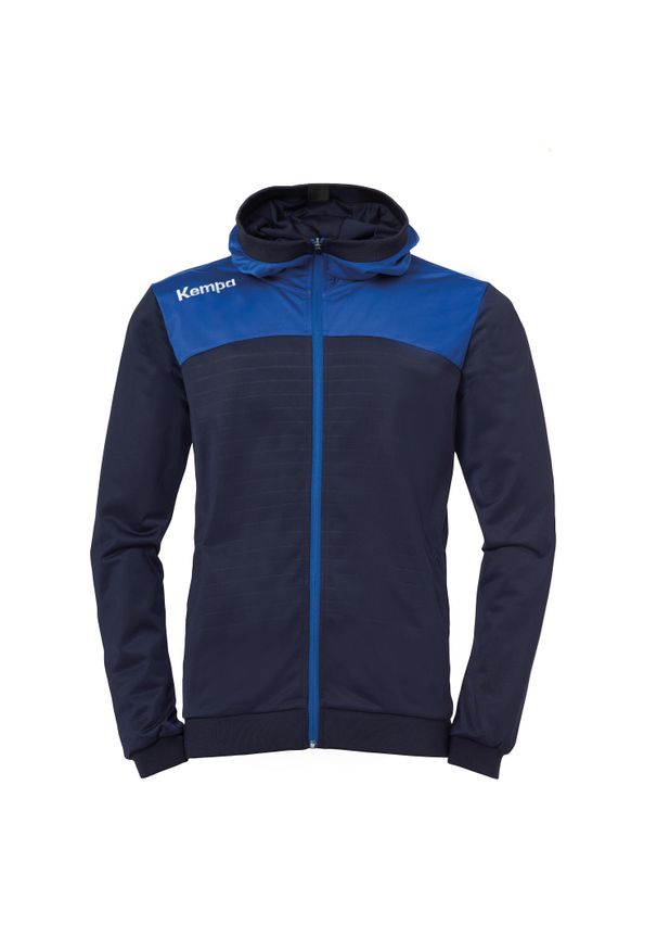 KEMPA - Kurtka z kapturem Kempa Homme Emotion 2.0. Typ kołnierza: kaptur. Kolor: wielokolorowy, niebieski, biały. Sport: piłka ręczna