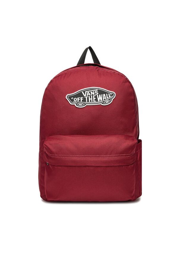 Vans Plecak C-OLD SKOOL CLASSIC BACKPACK VN000H4YBRD1 Bordowy. Kolor: czerwony. Materiał: materiał