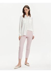 Marella Chinosy Turku 2413131041 Różowy Slim Fit. Kolor: różowy. Materiał: syntetyk #4