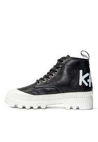 Botki damskie czarne Karl Lagerfeld TREKKA II Brush Logo Hiker. Kolor: czarny. Styl: rockowy, klasyczny #7