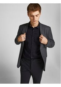 Jack & Jones - Jack&Jones Koszula 12201905 Czarny Slim Fit. Kolor: czarny. Materiał: bawełna #4