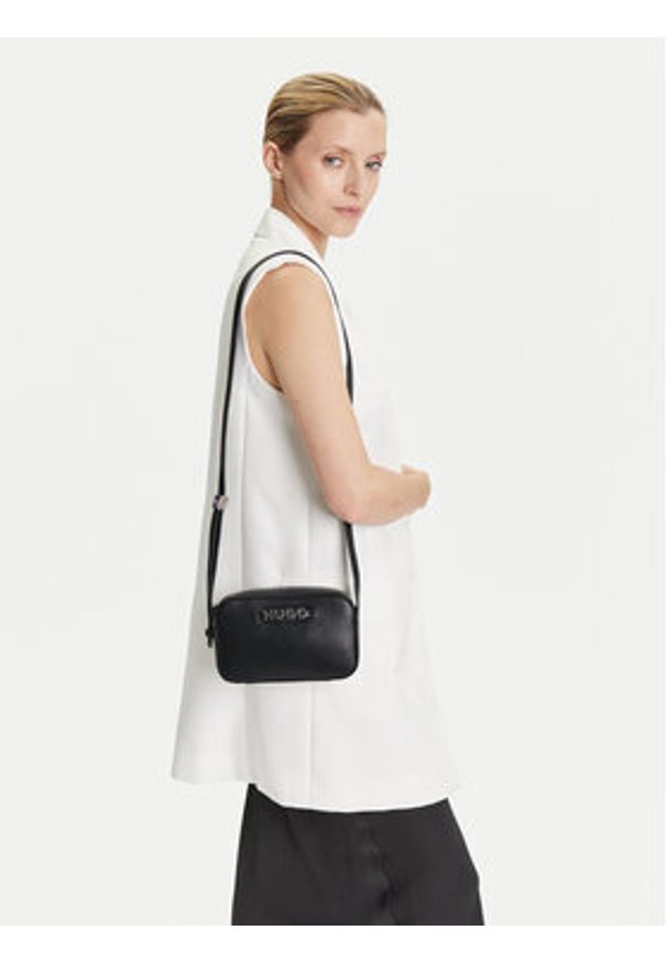 Hugo - HUGO Torebka 50547054 Czarny. Kolor: czarny. Materiał: skórzane
