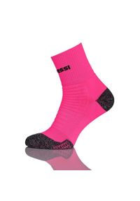 NESSI SPORTSWEAR - Skarpety sportowe Unisex Nessi Sportswear Trail U Termoaktywne. Kolor: różowy. Sport: bieganie