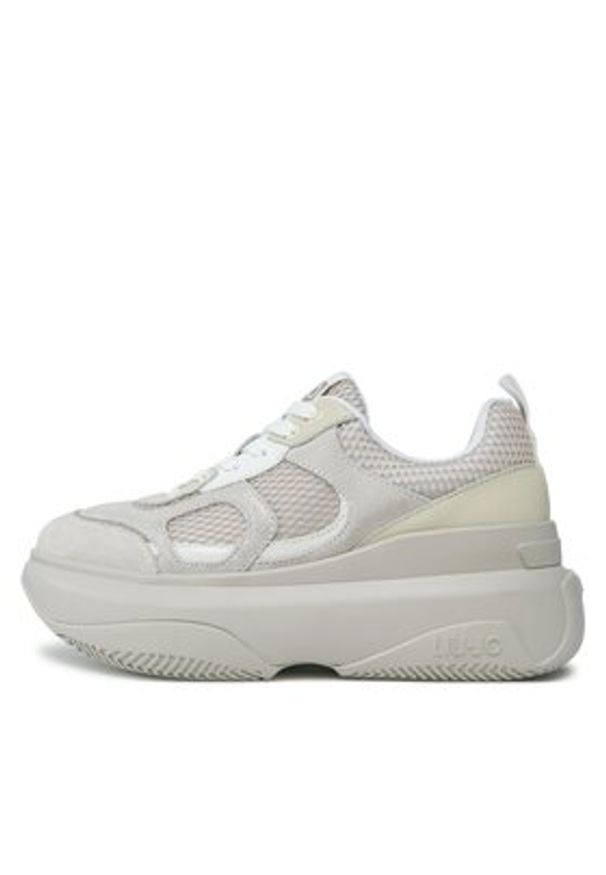 Liu Jo Sneakersy June 14 BF3065 PX390 Beżowy. Kolor: beżowy. Materiał: materiał