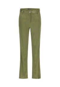 Guess Spodnie materiałowe Holly W3GB20 WEJZ0 Zielony Regular Fit. Kolor: zielony. Materiał: materiał, wiskoza #3