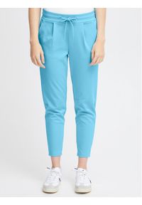 ICHI Spodnie materiałowe 20104757 Niebieski Slim Fit. Kolor: niebieski. Materiał: syntetyk #1
